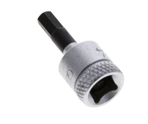 Insert pour douille 1/4" Gedore 28mm long pour vis à douille hexagonale 4 mm