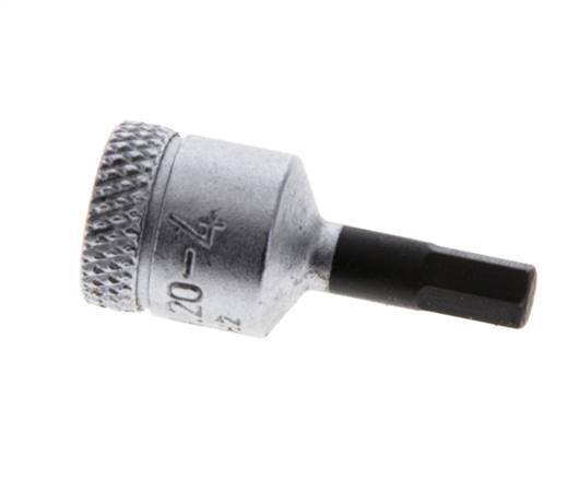 Insert pour douille 1/4" Gedore 28mm long pour vis à douille hexagonale 4 mm