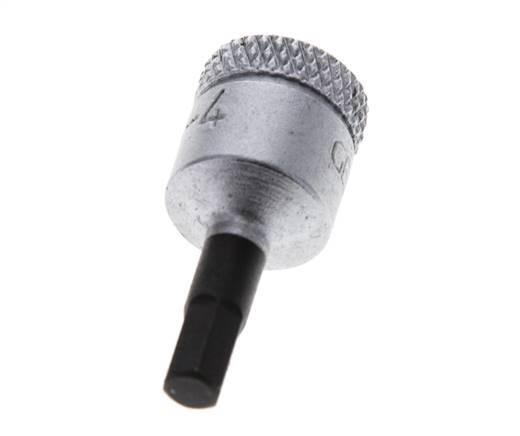 Insert pour douille 1/4" Gedore 28mm long pour vis à douille hexagonale 4 mm