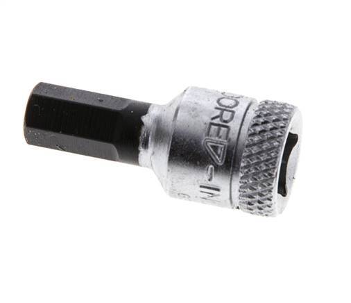 Insert pour douille 1/4" Gedore 28mm long pour vis à douille hexagonale 6 mm