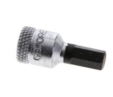Insert pour douille 1/4" Gedore 28mm long pour vis à douille hexagonale 6 mm