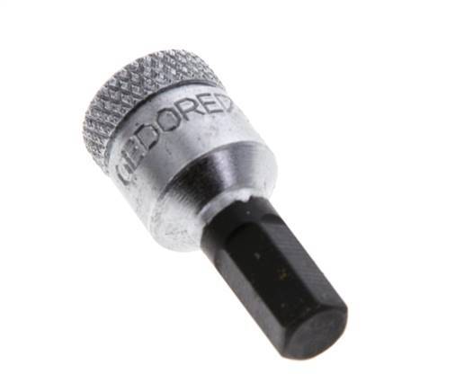 Insert pour douille 1/4" Gedore 28mm long pour vis à douille hexagonale 6 mm