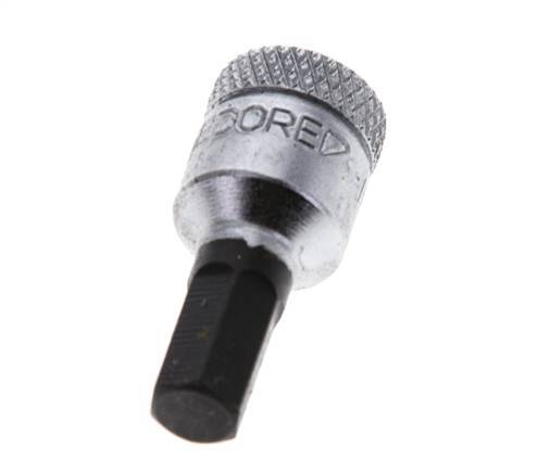 Insert pour douille 1/4" Gedore 28mm long pour vis à douille hexagonale 6 mm