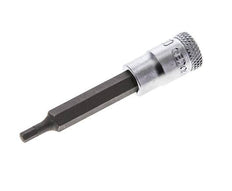 Insert pour douille 1/4" Gedore 60mm long pour vis à douille hexagonale 3 mm