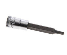 Insert pour douille 1/4" Gedore 60mm long pour vis à douille hexagonale 3 mm