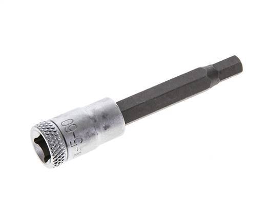 Insert pour douille 1/4" Gedore 60mm long pour vis à douille hexagonale 5 mm