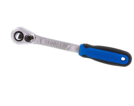 Cliquet Gedore 1/2" avec levier de commutation et bouton de blocage
