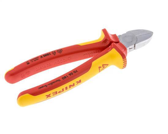 Knipex Diagonal Cutting Pliers 180 mm VDE Tested Up To 1000V