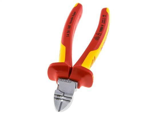 Knipex Pince coupante diagonale 160 mm Testée VDE jusqu'à 1000V pour le dénudage des fils électriques