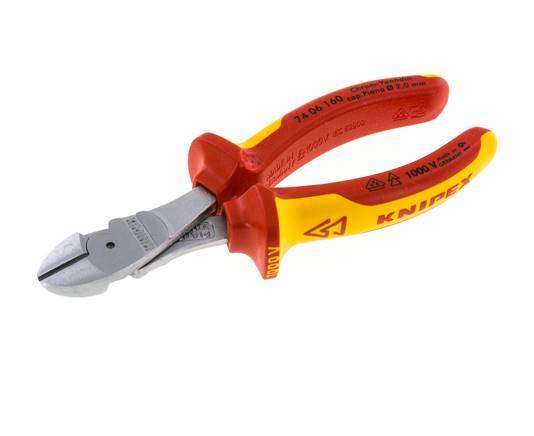 Knipex Power Pince coupante diagonale 160 mm Testée VDE jusqu'à 1000V