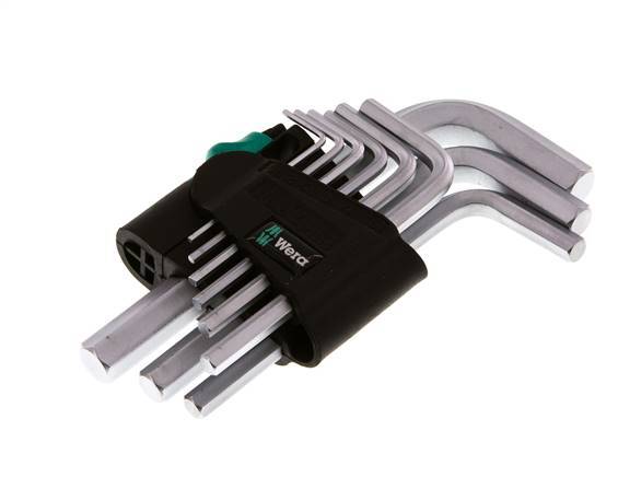 Wera 9-Piece 1.5 To 10mm Hexagonal Allen Key Set Short
