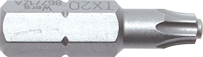 Wera TX20 TORX T-STAR Plus Embout de tournevis 1/4" (6.3mm) [2 Pièces]