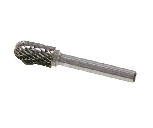 WRC Fraise en carbure de tungstène 10 mm en forme de cylindre à nez sphérique