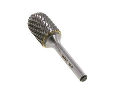 WRC Fraise en carbure de tungstène 16 mm en forme de cylindre à nez sphérique