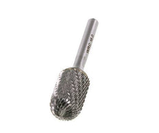 WRC Fraise en carbure de tungstène 16 mm en forme de cylindre à nez sphérique