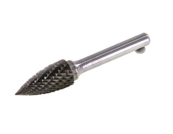 Fraise en carbure SPG en forme d'arbre pointu de 12 mm