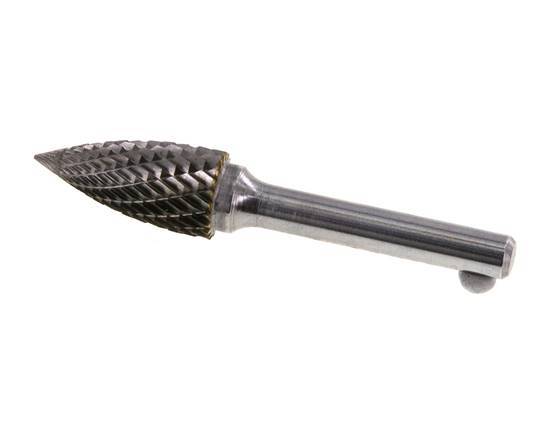 Fraise en carbure SPG en forme d'arbre pointu de 12 mm