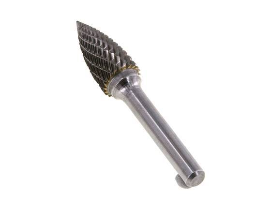 Fraise en carbure SPG en forme d'arbre pointu de 12 mm