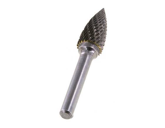 Fraise en carbure SPG en forme d'arbre pointu de 12 mm