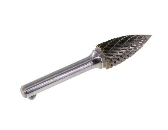 Fraise en carbure SPG en forme d'arbre pointu de 12 mm