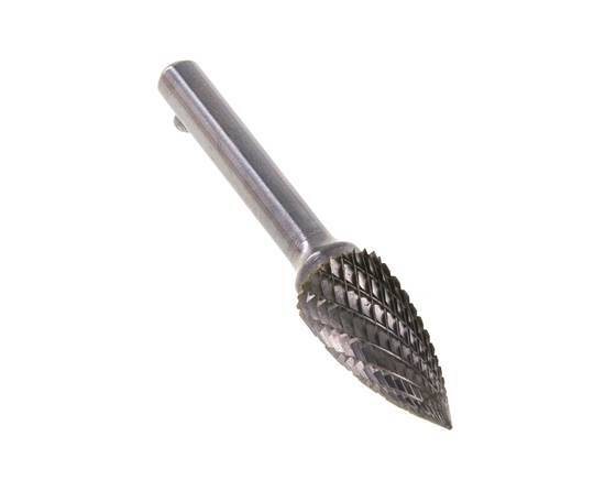 Fraise en carbure SPG en forme d'arbre pointu de 12 mm