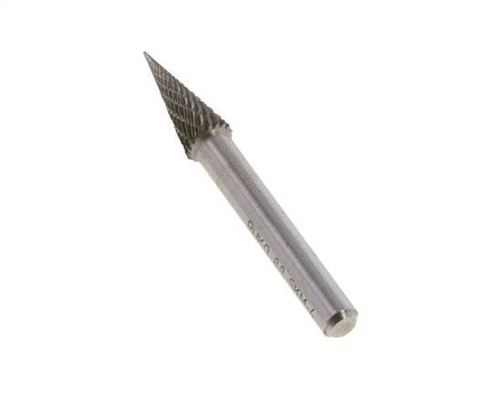 SKM Fraise en carbure de tungstène 8 mm en forme de cône pointu