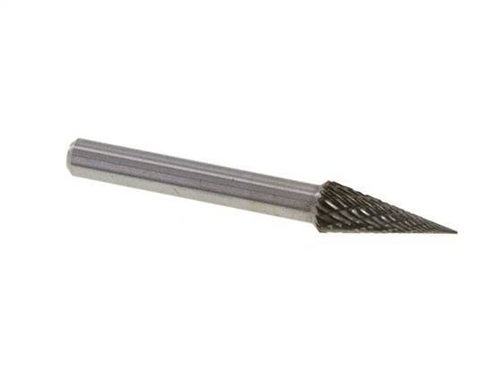 SKM Fraise en carbure de tungstène 8 mm en forme de cône pointu