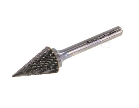 SKM Fraise en carbure de tungstène 16 mm en forme de cône pointu