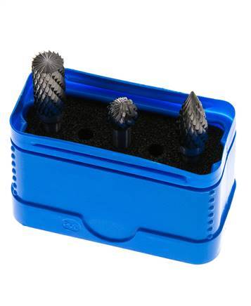 ZYA-S/KUD/SPG Jeu de 3 pièces en carbure de tungstène 10 mm