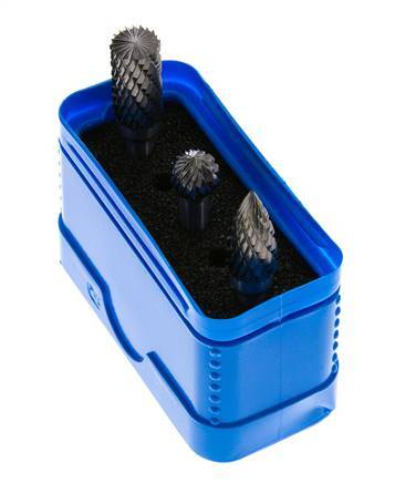 ZYA-S/KUD/SPG Jeu de 3 pièces en carbure de tungstène 10 mm