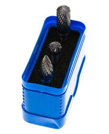 ZYA-S/KUD/SPG Jeu de 3 pièces en carbure de tungstène 10 mm