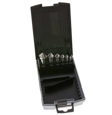 RUKO HSS-E Jeu de 6 pièces pour fraises de 6,3 à 20,5 mm