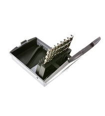 Jeu de 19 forets hélicoïdaux DIN 338 N HSS-G 1 - 10 mm