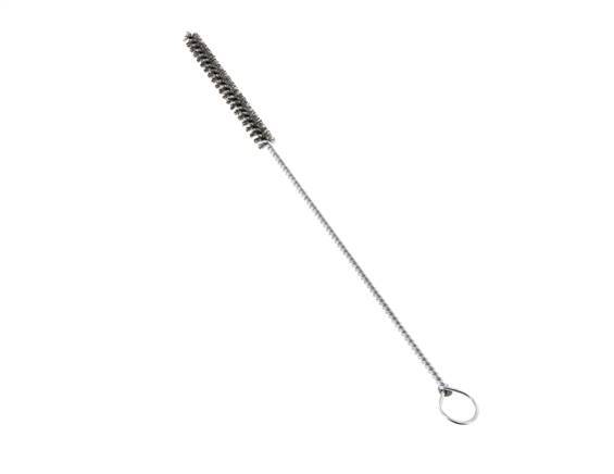 Brosse à tubes avec oeillet 10 mm en fil d'acier ondulé
