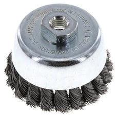 Brosse à cupules 90 mm (M 14X2) Fil d'acier 0.5 mm (20xBraided)