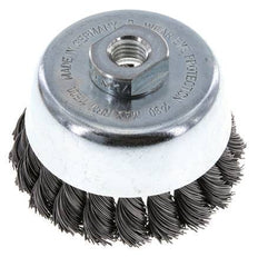 Brosse à cupules 90 mm (M 14X2) Fil d'acier 0.5 mm (20xBraided)