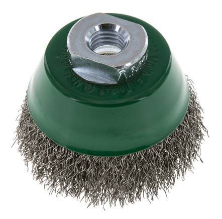 Brosse à godet 65 mm (M 14X2) Fil en acier inoxydable 0.3 mm (ondulé)
