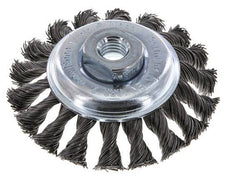 Brosse en biseau Fil d'acier tressé 100X12 mm ( M14X2)