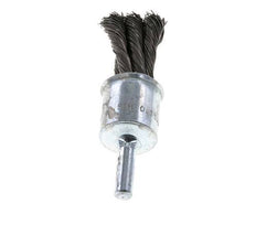 Brosse métallique 19 mm 6 mm Arbre Fil d'acier 0.35 mm 6xBraided