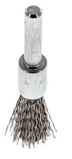 Brosse métallique terminale 12 mm 6 mm Arbre Fil en acier inoxydable 0.3 mm ondulé
