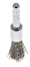 Brosse métallique terminale 12 mm 6 mm Arbre Fil en acier inoxydable 0.3 mm ondulé