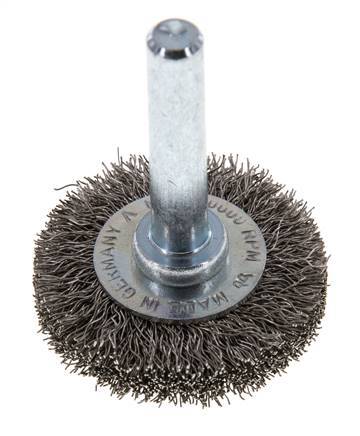 Brosse métallique terminale 6 mm 0.2 mm Arbre Fil en acier inoxydable 0.3 mm ondulé