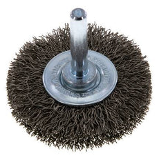 Brosse métallique terminale 6 mm 0.3 mm Arbre Fil en acier inoxydable 0.3 mm ondulé