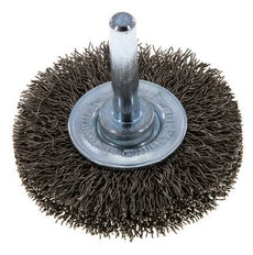 Brosse métallique terminale 6 mm 0.3 mm Arbre Fil en acier inoxydable 0.3 mm ondulé