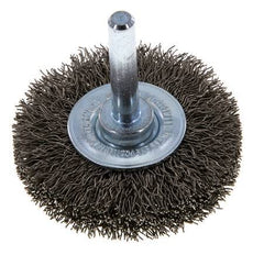 Brosse métallique terminale 6 mm 0.3 mm Arbre Fil en acier inoxydable 0.3 mm ondulé