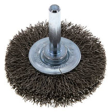 Brosse métallique terminale 6 mm 0.3 mm Arbre Fil en acier inoxydable 0.3 mm ondulé