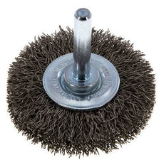 Brosse métallique terminale 6 mm 0.3 mm Arbre Fil en acier inoxydable 0.3 mm ondulé