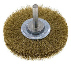 Brosse ronde 70x14 mm Arbre de 6 mm Fil de laiton 0.2 mm Ondulé