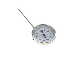 -Thermomètre bimétallique en acier inoxydable 20 à +60°C Cabinet 100mm 160mm Fond de tige