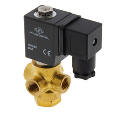 Electrovanne TP-DD 1/4'' 3/2 Voie UN Laiton FKM 0-0.8bar 24V DC